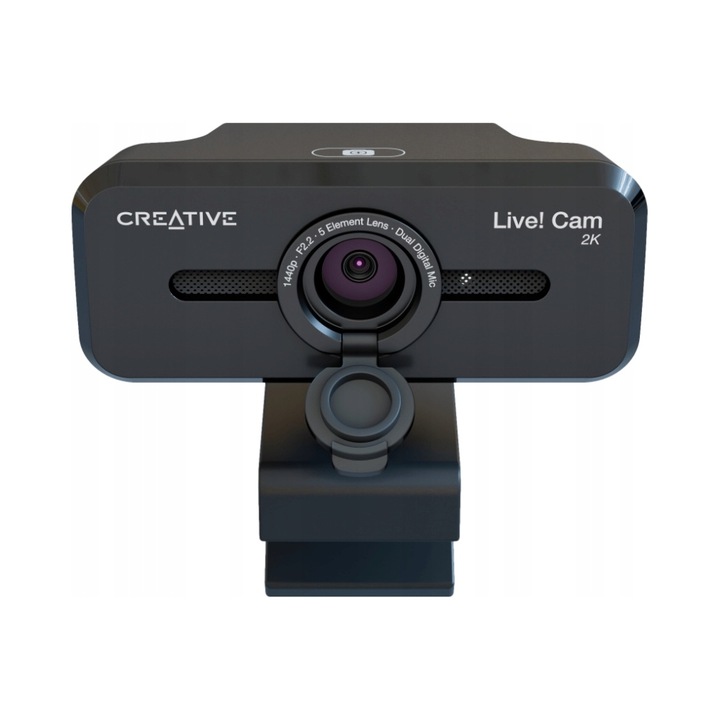 Уеб камера Creative Live Cam Sync V3 2K QHD с вграден микрофон, черна, 8.2x5.3x5.8см