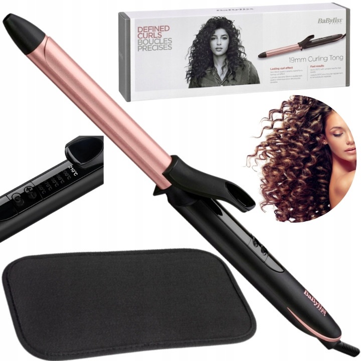 Ondulator BaByliss C450E ceramic 19mm 160-210C 2.5m negru