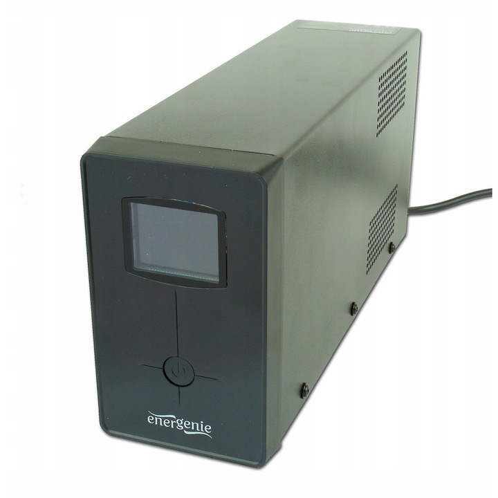 UPS Gembird 350 VA 450 W, feszültségszabályozás, USB interfész, LCD, 220 V AC, 1 x C14, 2 x C13, 2 x Shuko