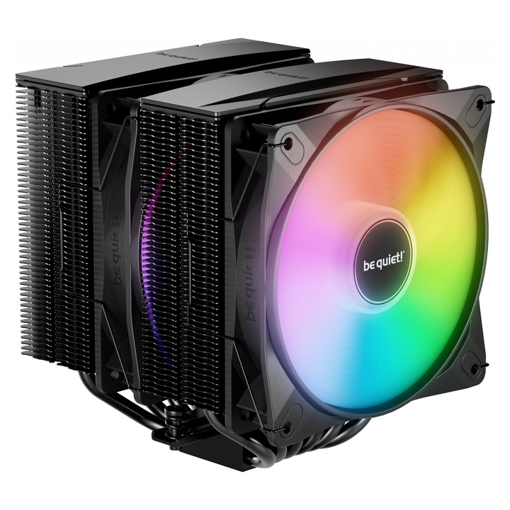 Racire procesor Pure Rock Pro 3 LX, 2 ventilatoare 120mm, ARGB, negru, 139x124x155mm