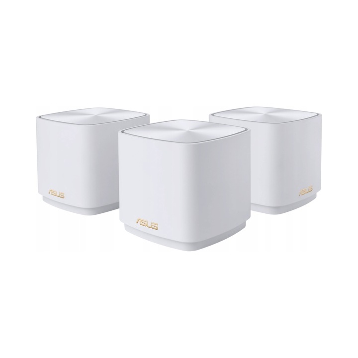Router Wireless ASUS ZenWiFi AX Mini XD5, set 3 bucati, Wi-Fi 6, 2.4 GHz, 5 GHz, alb