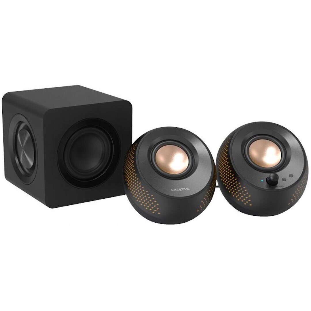 Boxe PC Creative Pebble X Plus 2.1 cu subwoofer, Bluetooth, iluminare ...