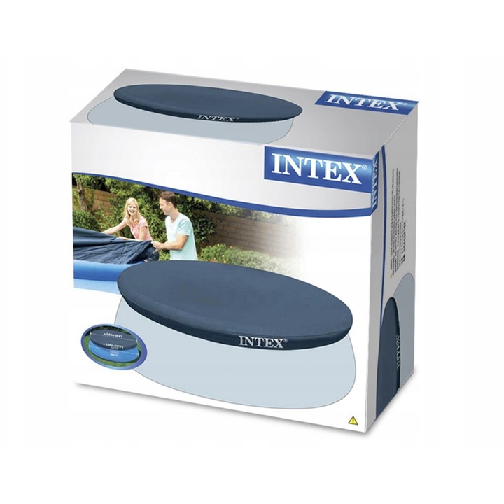 Комплект покривало за басейн Intex 457 см, винил, 4.75 кг, кръгло