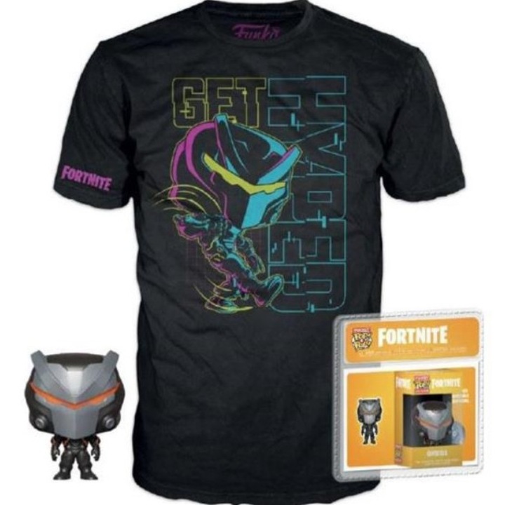 Комплект Funko Pocket Pop Omega Fortnite с фигурка 4см и памучна тениска 8-11 години, 56x44см