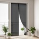 Plasa Anti Tantari Magnetica Pentru Usa, Orion, Clasic, 212x100 cm, Poliester, Negru, Inchidere Magnetica Automata Fara Efort, 2 Plase 50 cm Latime, Protectie Insecte Premium, Montare Cu Banda Scai Velcro Sau Pioneze, Ajustabila Prin Taiere, Lux