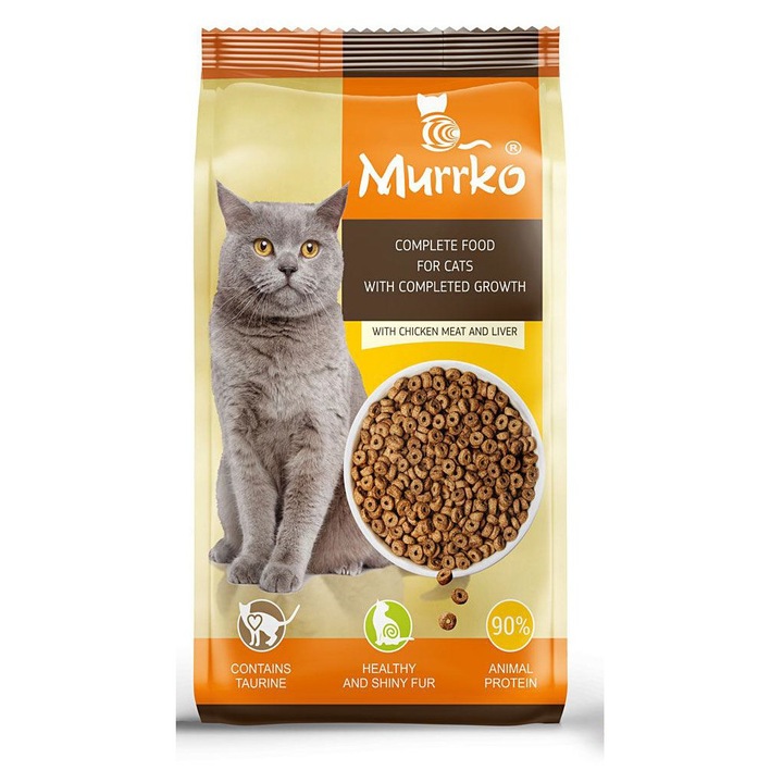 Murrko Hrana uscata pentru pisici, cu pui si ficat, 10 kg