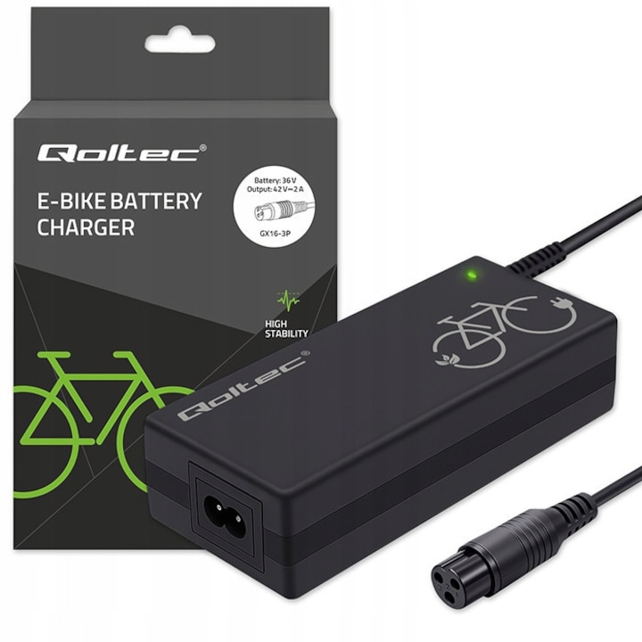 Incarcator e-bike Qoltec 42V 2A IP54 mobil 36V 84W