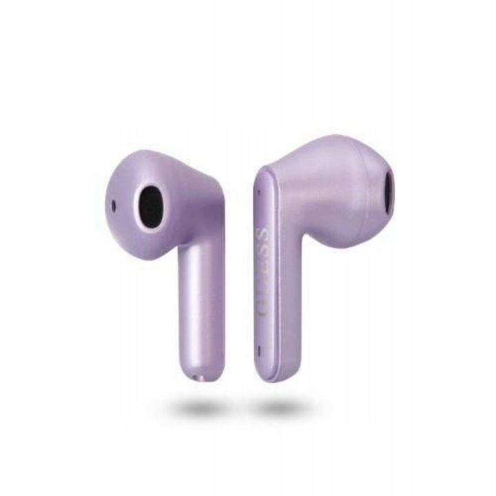 Guess Triangle Logo GUTWST82TRU vezeték nélküli fülhallgató Bluetooth 5.0, ezüst, töltőállomással