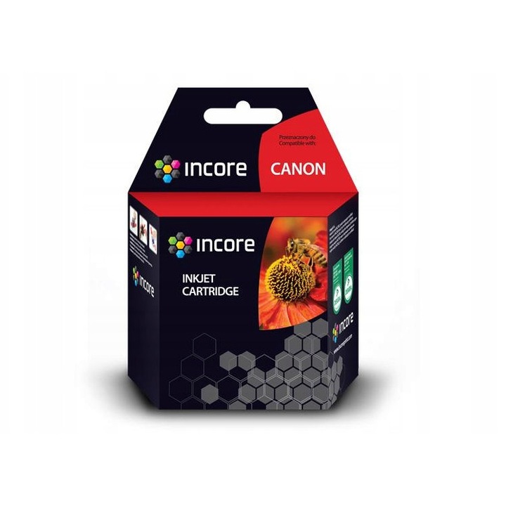 Мастилена касета Incore PG-512 (IC-PG512-BR16), съвместима с Canon PG-512, алтернативна, черна, 16мл