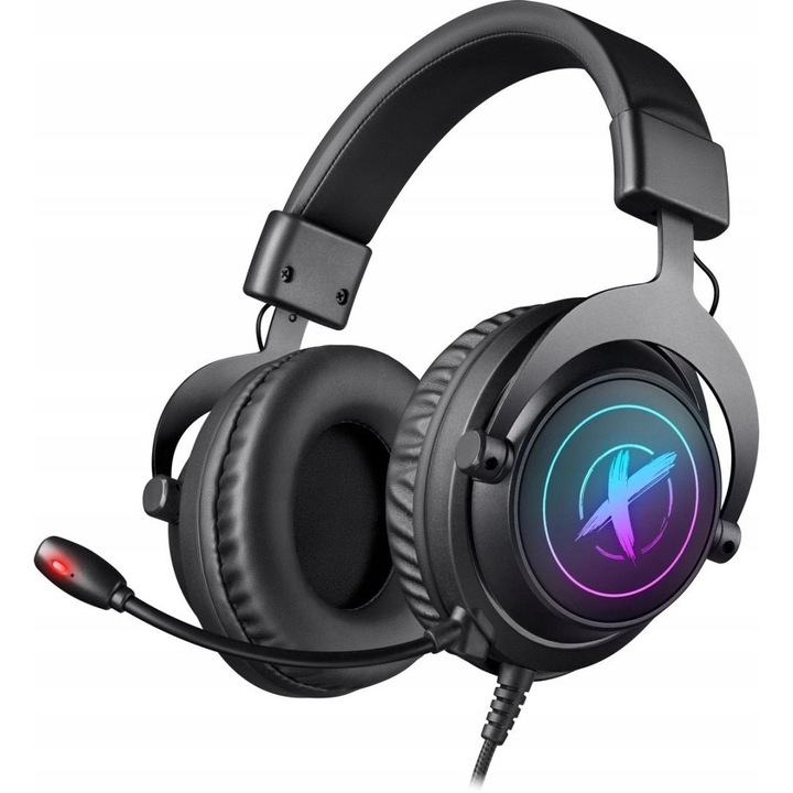 Слушалки за компютър Defender EPIC PRO, 7.1 Virtual Sound, черни, 2м кабел, с микрофон