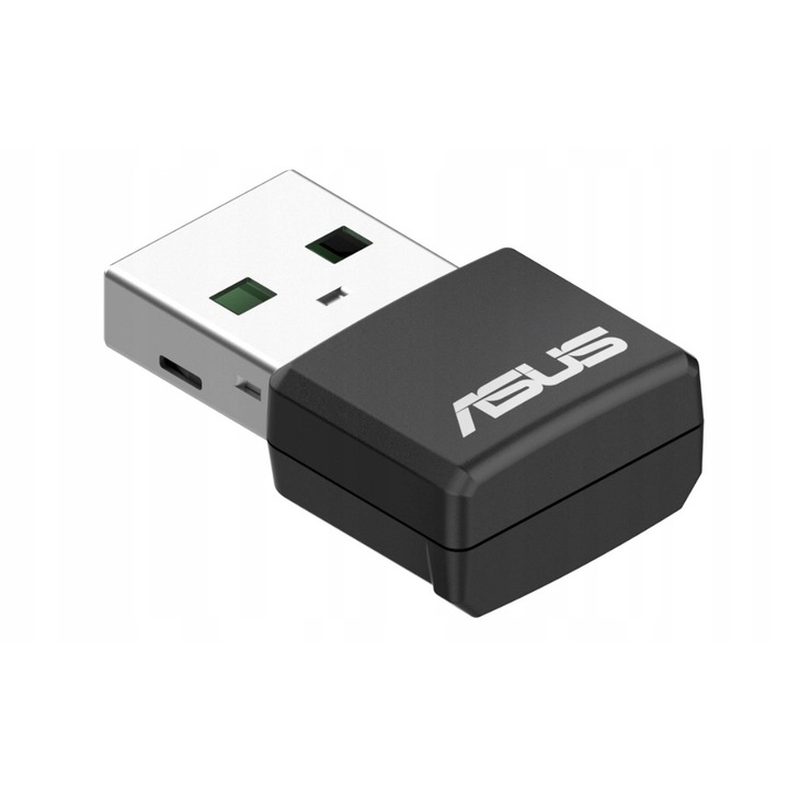Мрежова карта ASUS USB-AX55 Nano Wi-Fi 6, 2,4 GHz и 5 GHz, 802.11ax, 1 x USB 2.0