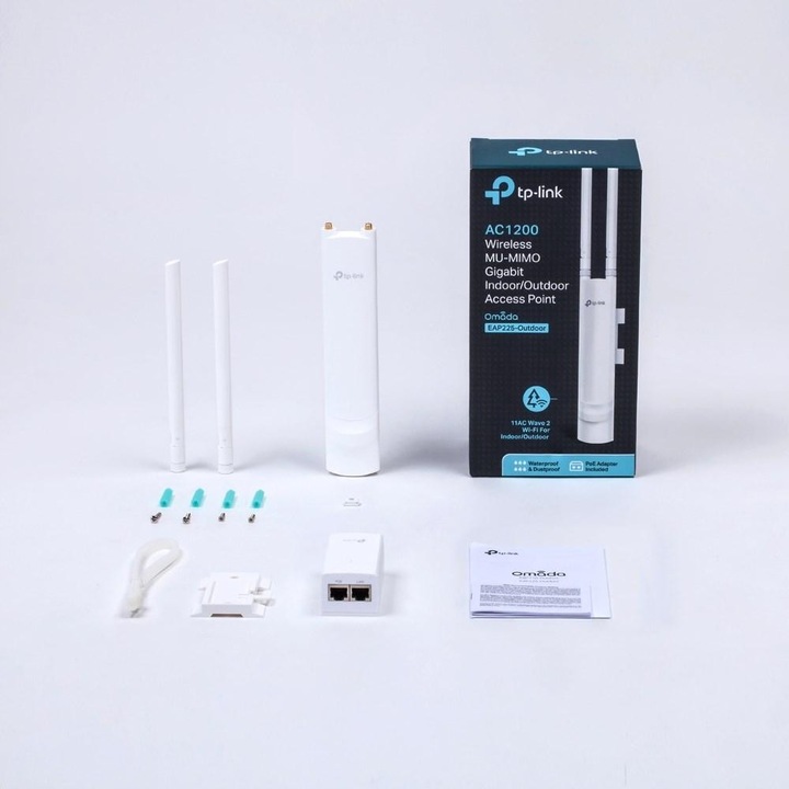 Punct de acces TP-Link EAP225 Outdoor dual band 2.4/5GHz alb