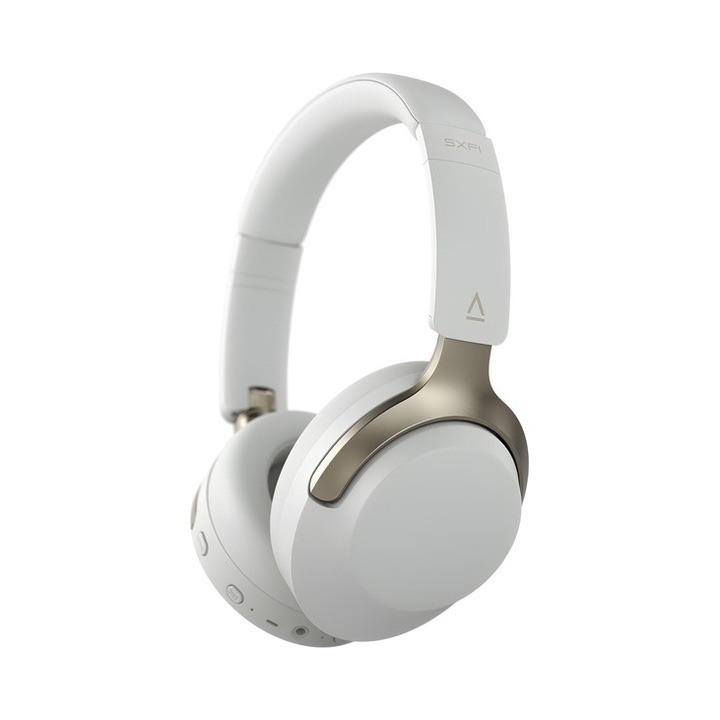Casti Wireless Creative Zen Hybrid SXFI, Bluetooth 5.3, reducere activa a zgomotului, gri, 70h autonomie