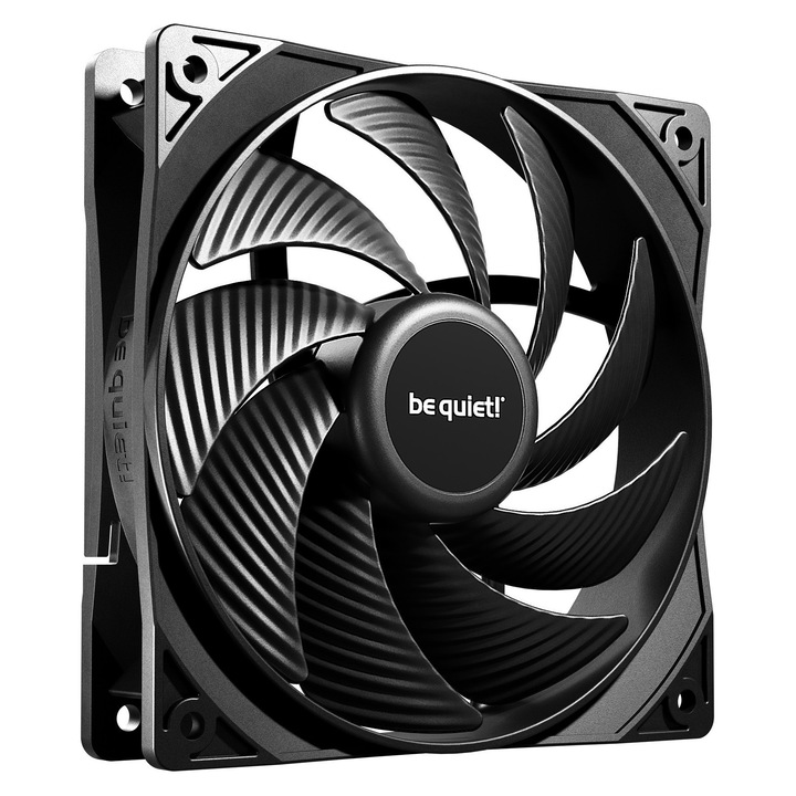 Вентилатор за компютър Pure Wings 3 120mm PWM, 2,41mm/H2O, 2100 RPM, черен