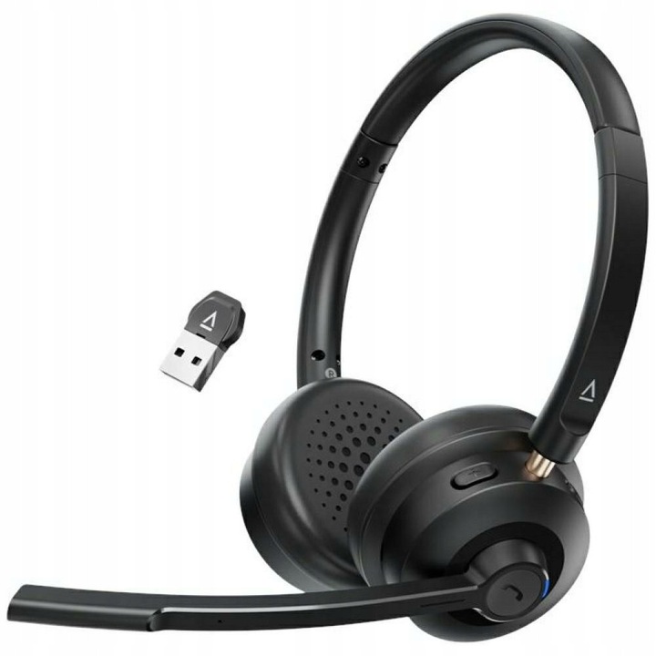 Casti Wireless Creative Chat Wireless, negru, 30mm, 55 ore autonomie