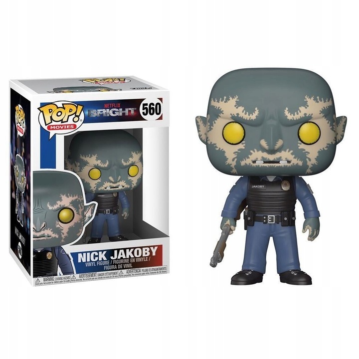 Funko POP! Bright Nick Jakoby figura 560, precíz részletek, 10cm, többszínű