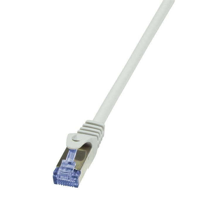 Patchkábel RJ45 Cat.7 S/FTP 10m, LogiLink, 600 MHz, szürke