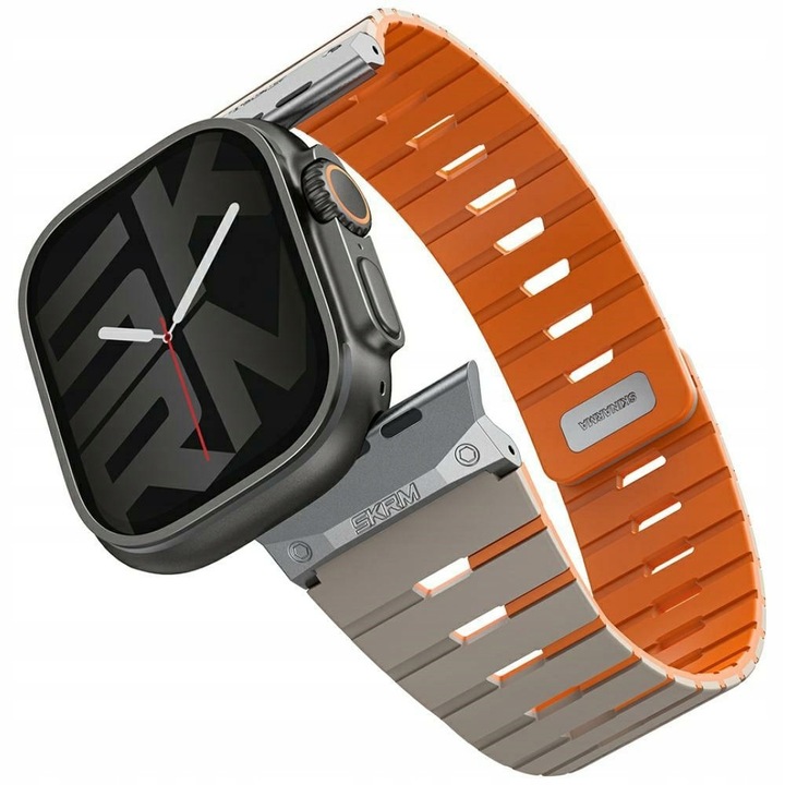 Curea Skinarma Gemini pentru Apple Watch 49/46/45/44 mm gri