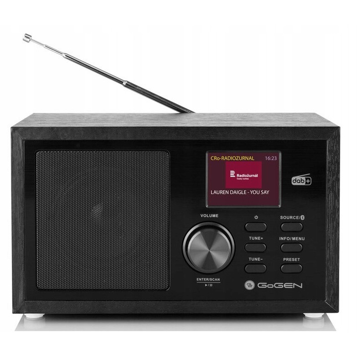 Radio cu ceas GoGEN DAB620, Bluetooth, negru