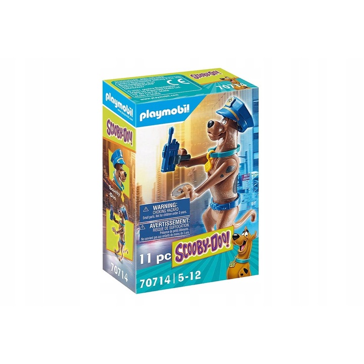 Фигурка PLAYMOBIL Scooby Doo Куче Полицейски служител, 11 елемента, 5-12 години