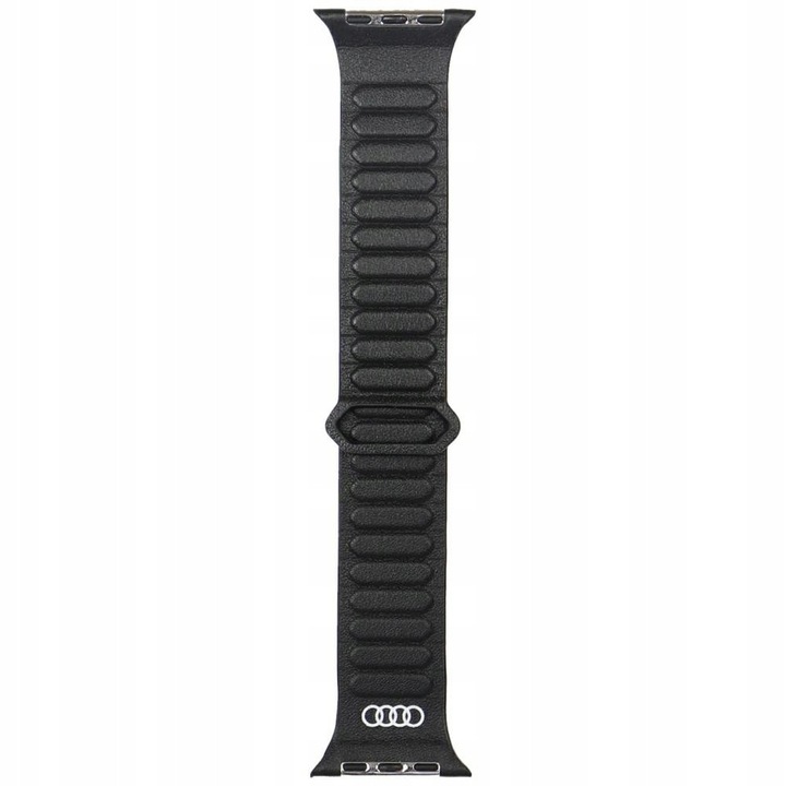 Audi logós valódi bőr szíj mágneses zárral Apple Watch 44/45/46/49mm-hez