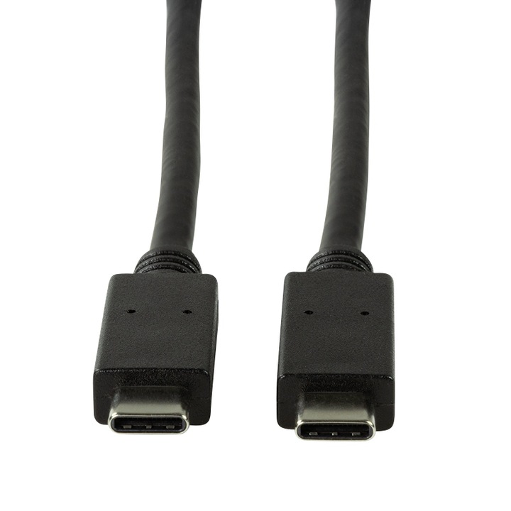 Logilink CU0129 USB-C kábel, USB 3.1 Gen 2, 1m, fekete