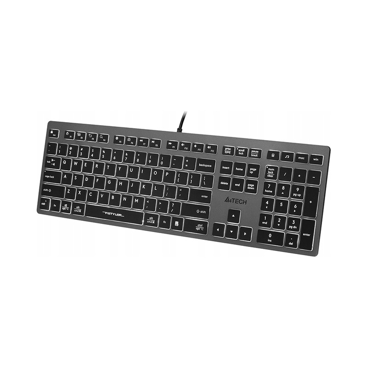 A4Tech Bloody B140N RGB fekete gamer billentyűzet 44x14cm