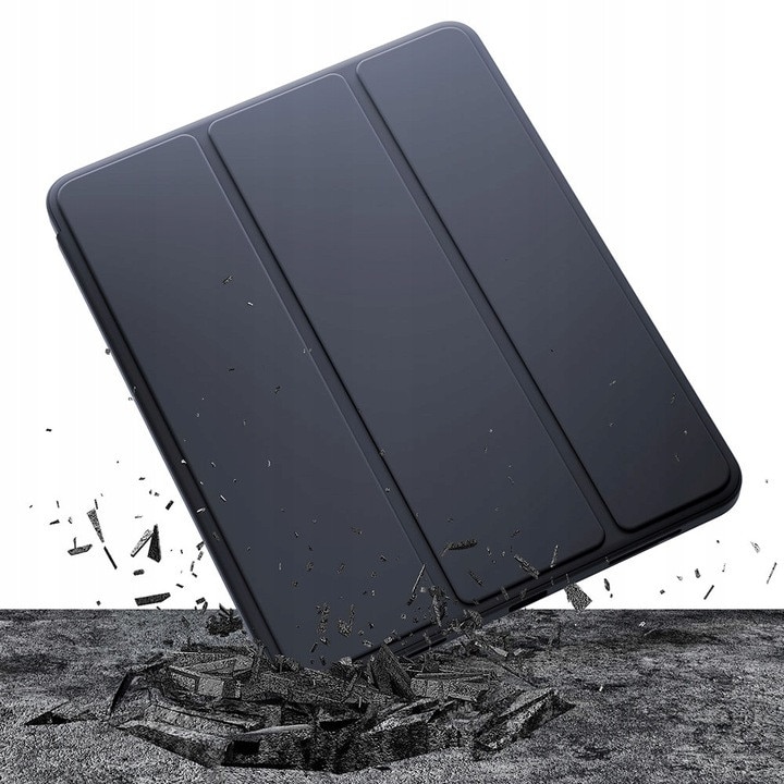 Husa pentru tableta 3mk Soft Tablet Case 3F6F1AZH0, compatibila cu Galaxy Tab S10 FE, TPU cu invelis siliconic, suport in 2 pozitii, functie Wake/Sleep, negru