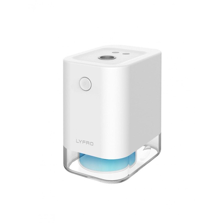Автоматичен безконтактен дозатор UNIQ LYFRO Flow, бял, капацитет 45 мл, 77x55x91 мм
