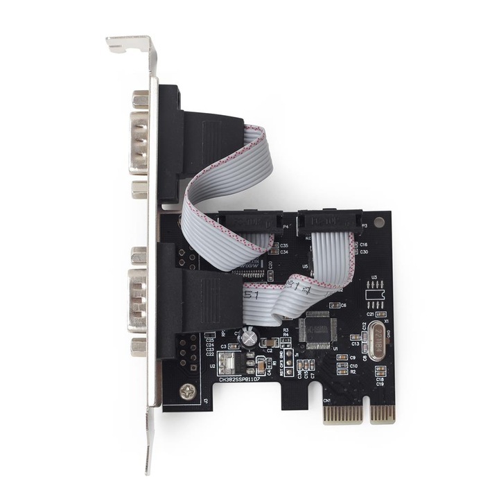 PCI-Express карта, 2 порта RS232, трансфер 2MBps, 63x100x38mm