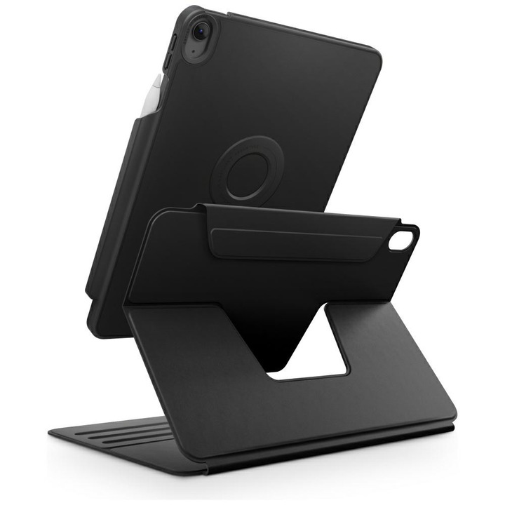 Калъф UNIQ Rovus Snapmount за iPad Air 11"/10.9", черен, въртене на 360°, магнитна стойка