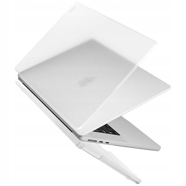 Etui laptop UNIQ Claro pentru MacBook Air 13 (2022), transparent, ultra subtire, 2 piese