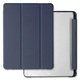 Husa pentru iPad Mercury Clear Back QTU7U9DDL, compatibil iPad Pro 13'' M4 (2024)/M5 (2025), spate transparent TPU, clapeta tri-fold cu suport si loc pentru Apple Pencil, bleumarin