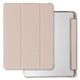 Husa pentru iPad Mercury Clear Back Cover F7KK93MPC27P, compatibila cu iPad Pro 11 (M4 2024 / M5 2025), spate transparent din TPU, clapeta magnetica cu suport in 3 pozitii si loc pentru Apple Pencil, roz