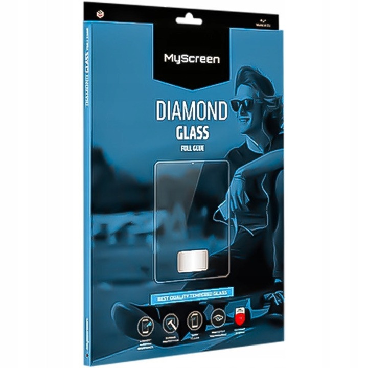 Защитно фолио MyScreen Diamond Glass Full Glue за Apple iPad Pro 11" (2024), прозрачно, 24,61x17,50см, включен комплект за поставяне