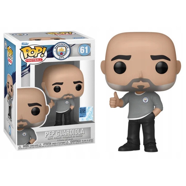 Колекционерска фигурка Funko Pop! Pep Guardiola, футбол, Manchester City, винил, 10см