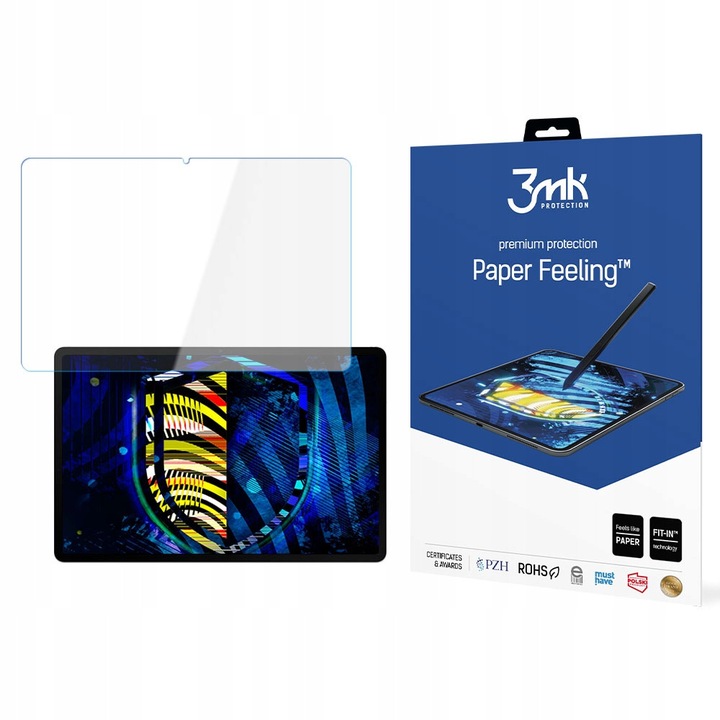 Защитно фолио за таблет 3mk Paper Feeling, комплект 2 броя, за Samsung Galaxy Tab S8+, 0,18 мм, прозрачно