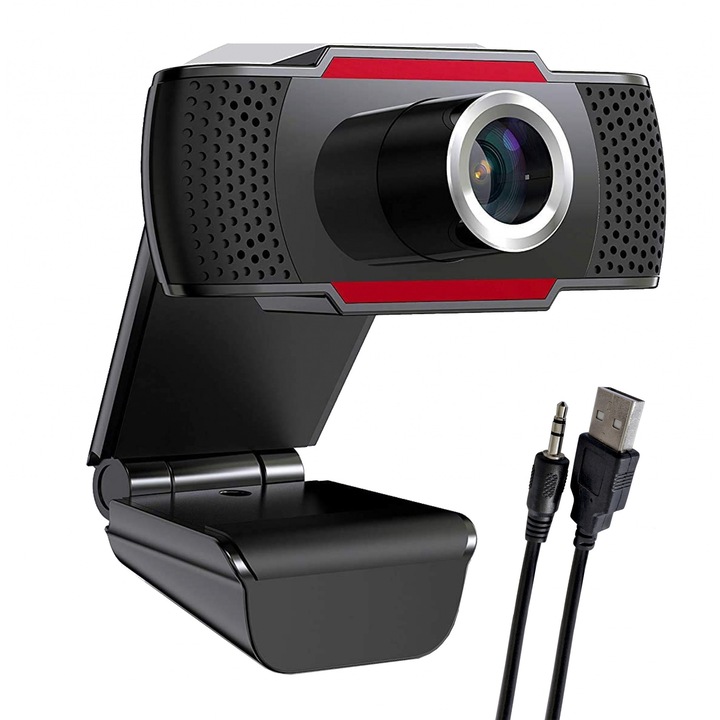 Camera web Tracer WEB008 HD, 720 MP, unghi de vizualizare 100°, microfon incorporat, 1,5m cablu