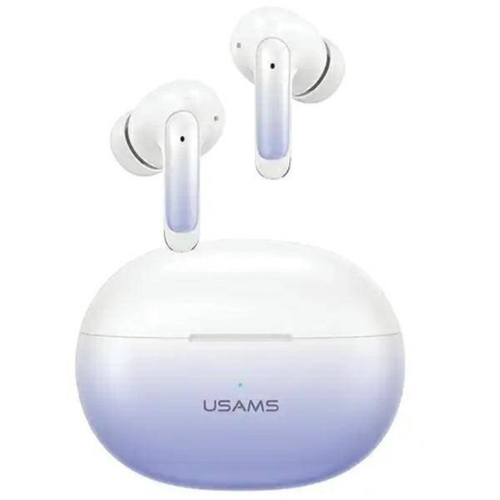 Vezeték nélküli fülhallgató, USAMS TWS X-don, Bluetooth 5.3, zajcsökkentés, gradiens kék, teljes készlet