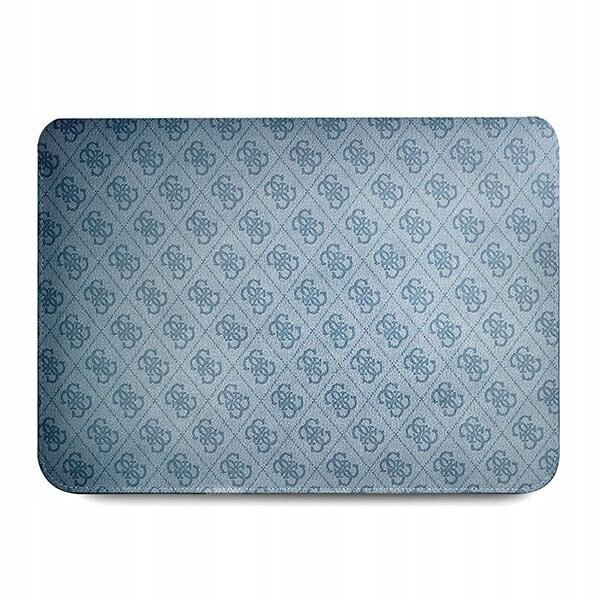 Etui laptop Guess 4G Uptown, 13-14", ecologic, albastru, 237x347mm