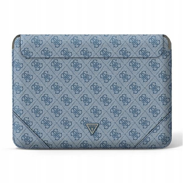 Etui laptop Guess 4G Uptown, 13-14", ecologic, albastru, 237x347mm