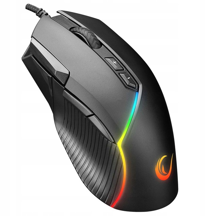 Mysz gamingowa Rampage SMX-G39 Comfort, 12800 DPI, 8 butoane programabile, iluminare RGB, ergonomic