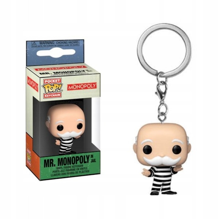 Ключодържател Mr. Monopoly, Funko, 4см, лицензиран, богати детайли