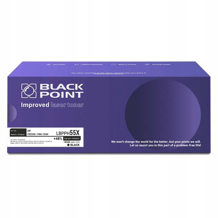 Toner Black Point CE255X, 18500 pagini, negru
