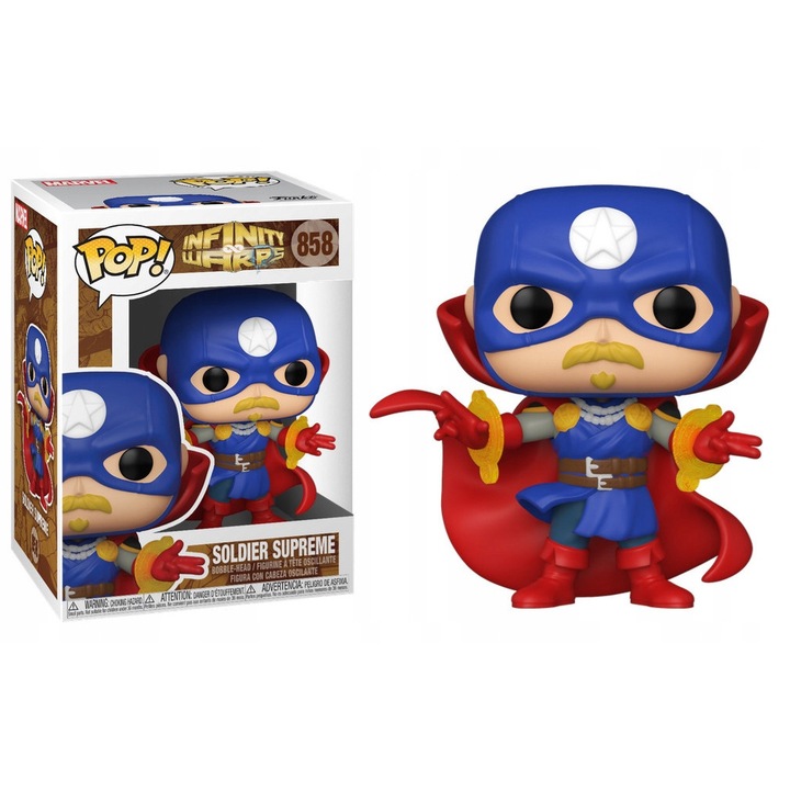Колекционерска фигурка Funko Pop! Soldier Supreme, многоцветна, 10см