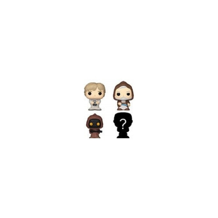 Фигурка Funko Bitty Pop! Star Wars комплект 4 броя: Luke Skywalker, OBI-Wan Kenobi, Jawa, мистериозна фигурка, 2,5см