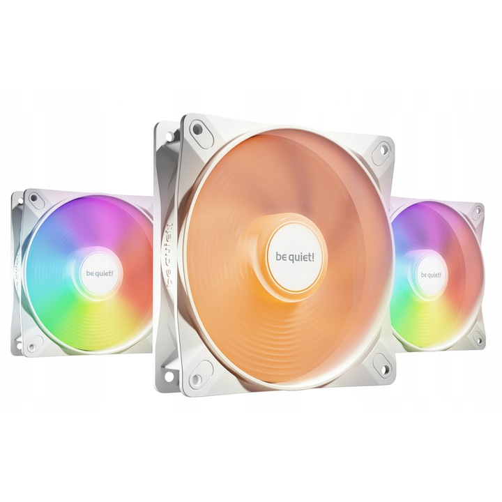 Вентилатор за компютър Light Wings LX 120mm PWM, комплект 3 броя, ARGB осветление, бял, 120x120x25mm