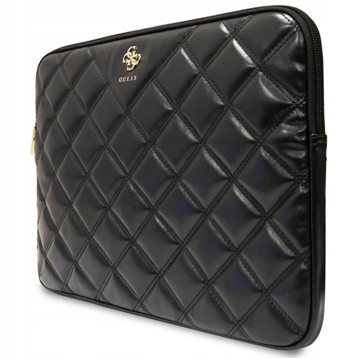 Guess Quilted 4G laptop táska, fekete, 14"