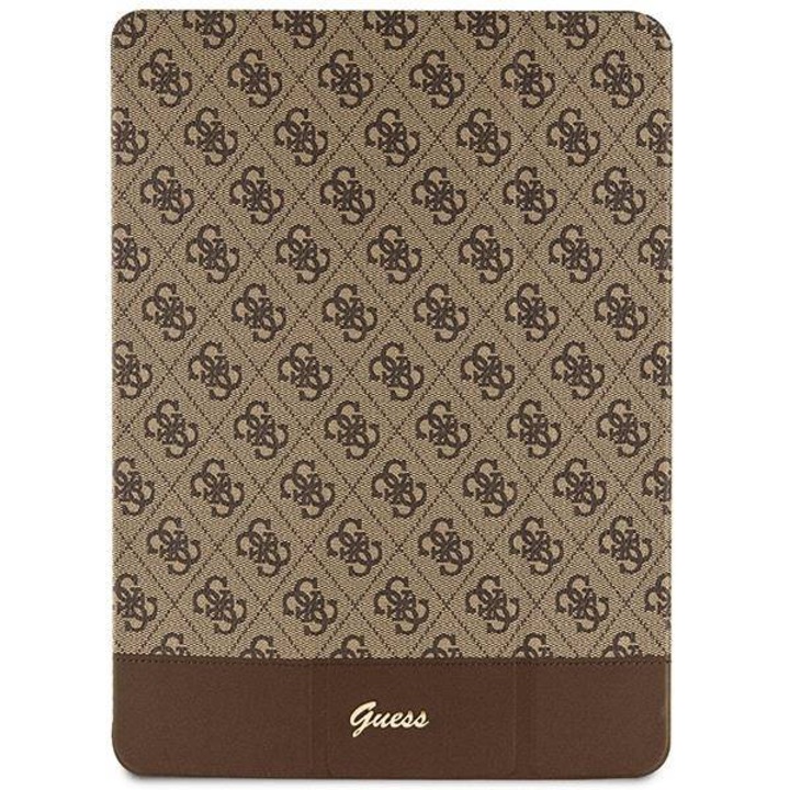 Калъф за таблет Guess 4G Stripe за iPad Pro 12.9", кафяв цвят, TPU материал, елегантен дизайн
