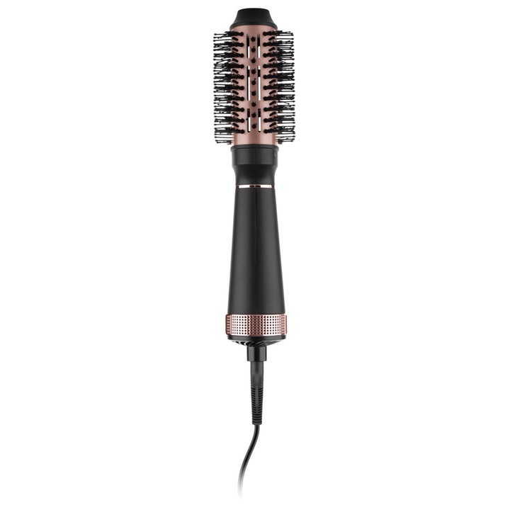 ETA Fenite Black 932290000 meleglevegős kefe, ionizáció, 1300 W, 3 sebességfokozat, 3 hőmérsékletfokozat, utazótok, fekete/rózsaarany, 1 db